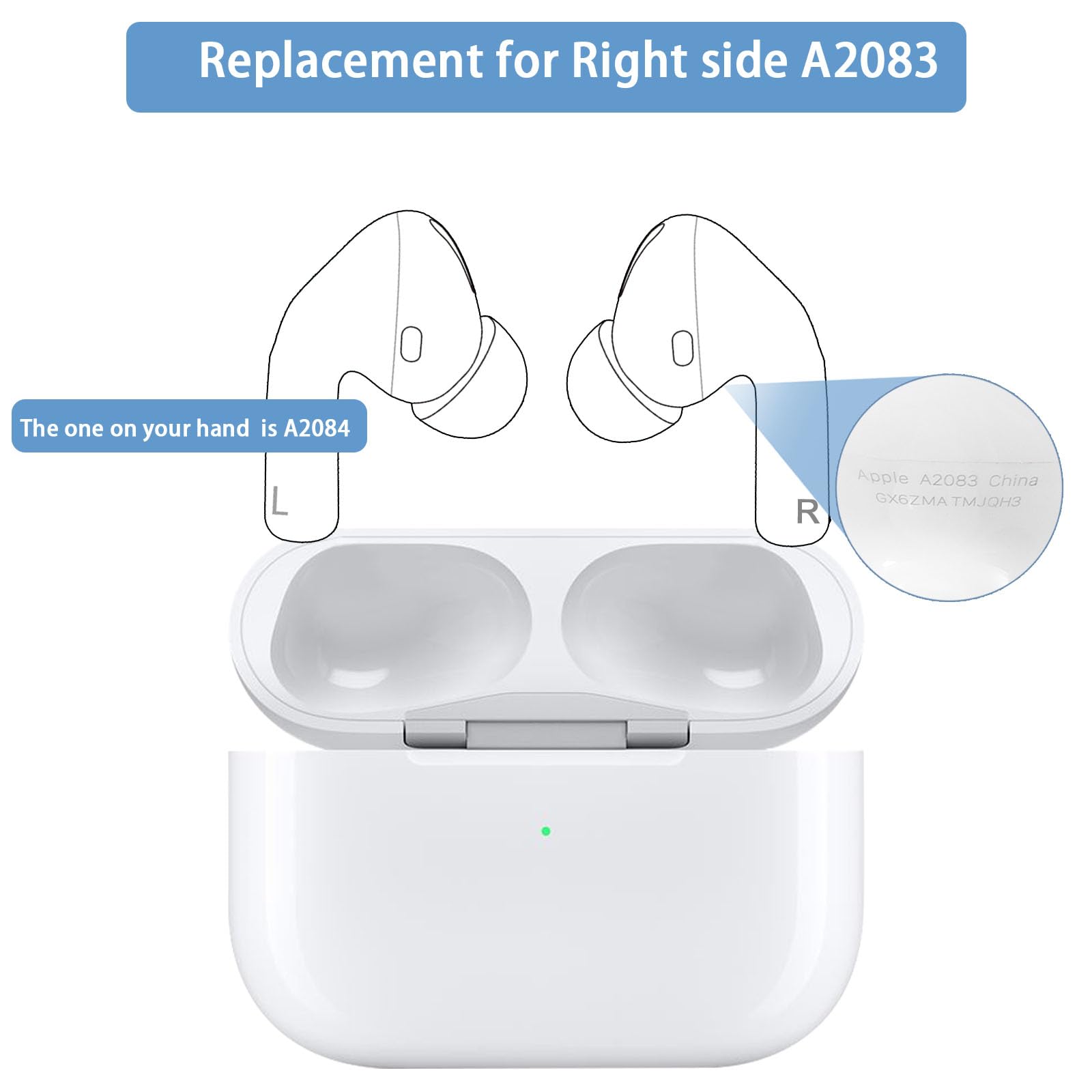 Amazon.com: Original OEM Earbud A2083 for Right Apple Airpods Pro